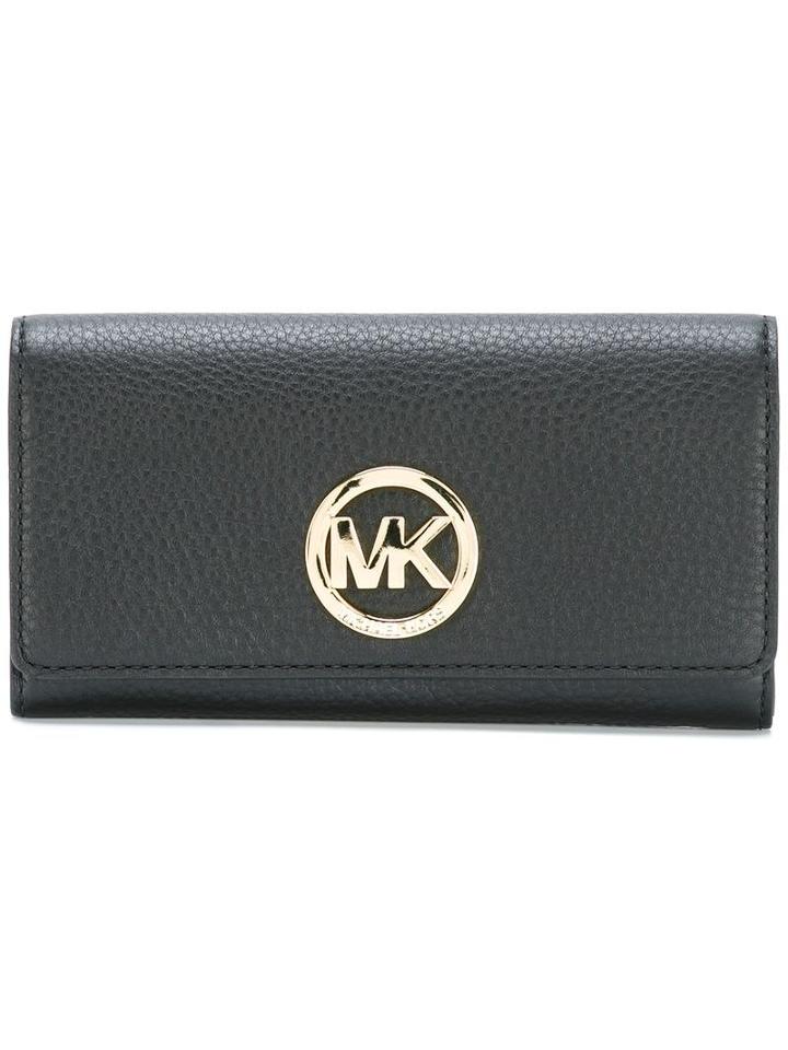 Michael Michael Kors 'fulton' Wallet, Women's, Black, Leather