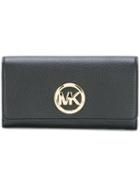 Michael Michael Kors 'fulton' Wallet, Women's, Black, Leather