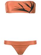 Haight Bandeau Bikini Set - Yellow & Orange