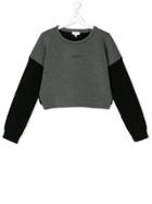 Dkny Kids Logo Printed Sweatshirt - Grey