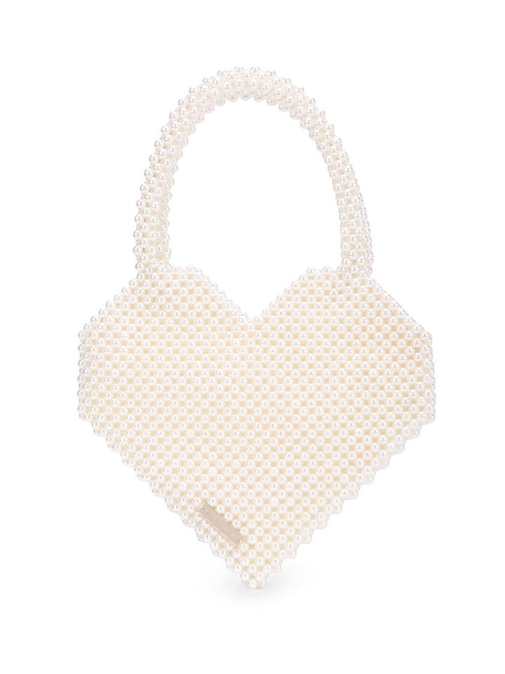 Loeffler Randall Heart Shape Tote Bag - White