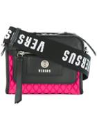 Versus Quilted Branded Strap Bag - Multicolour