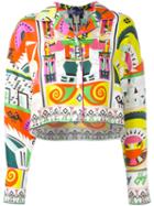 Emilio Pucci Cropped Blouse, Women's, Size: 42, Silk
