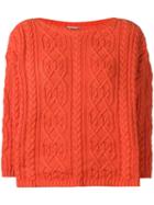 Kenzo Pre-owned 1990's Slash Neck Jumper - Orange