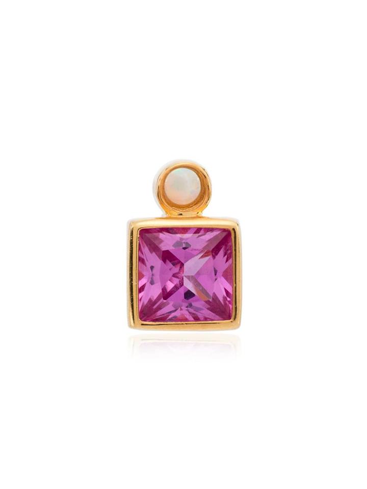 Anni Lu Gold Plated Sterling Silver Bling Stud Earring - Metallic