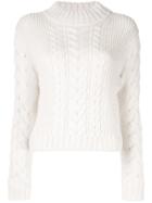 Sir. Iona Cable Knit Jumper - White