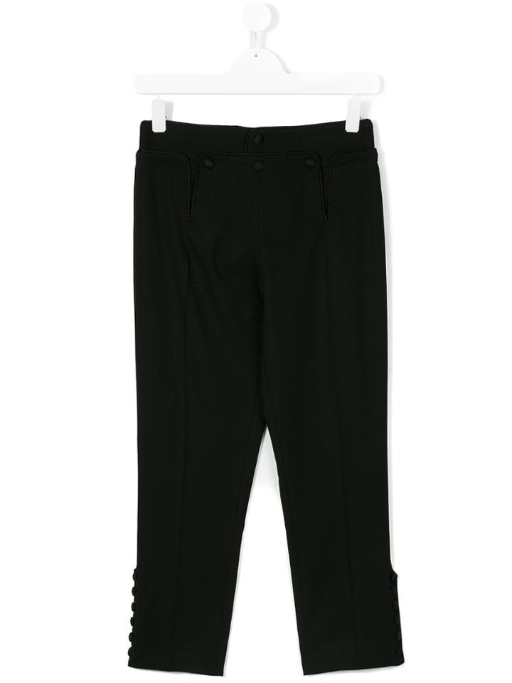 Dsquared2 Kids Button-embellished Trousers - Black