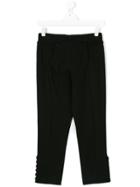 Dsquared2 Kids Button-embellished Trousers - Black