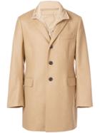 Fay Single Breasted Coat - Neutrals