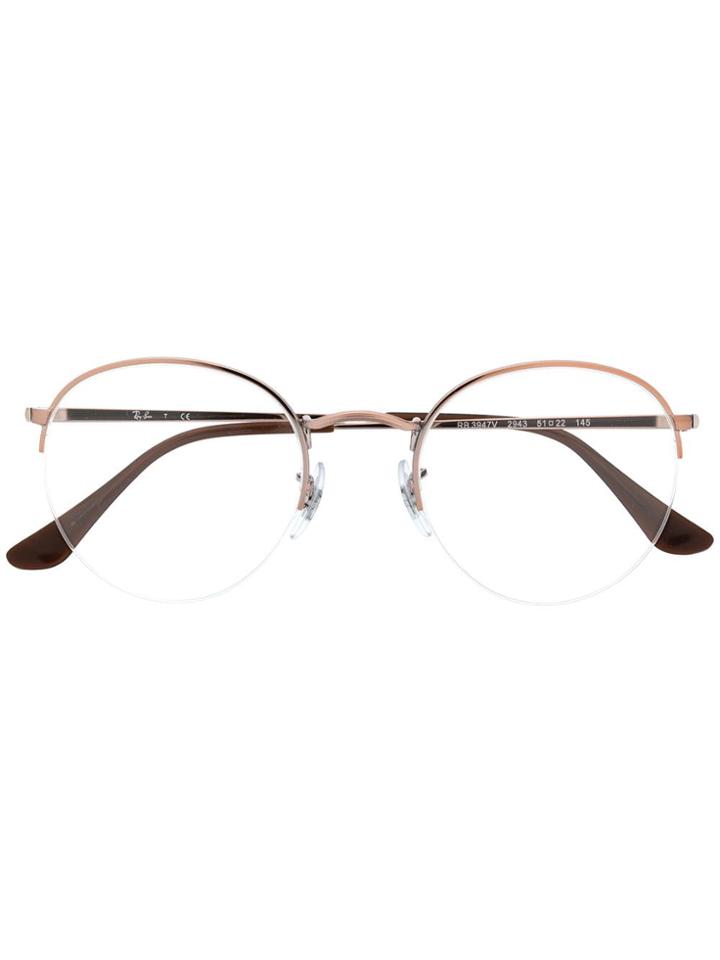 Ray-ban Round Frame Optical Glasses - Silver