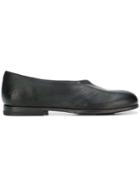 Measponte Round Toe Slippers - Black