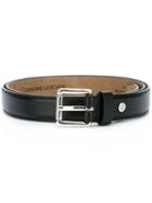 Ami Alexandre Mattiussi Classic Belt, Men's, Size: 110, Black, Calf Leather