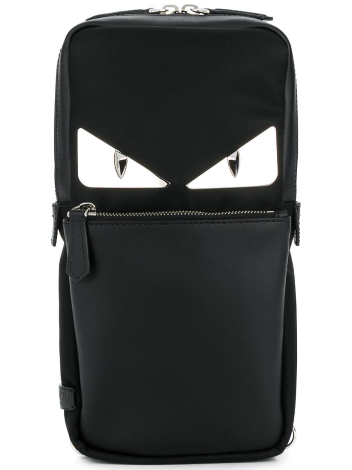Fendi Bag Bugs-eyes Backpack - Black