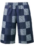 Sophnet. - Patchwork Easy Shorts - Men - Cotton - L, Blue, Cotton