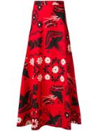 Red Valentino Printed Maxi Skirt