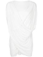 Unconditional - Draped T-shirt - Women - Rayon - Xs, White, Rayon