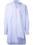 Loewe Asymmetric Shirt, Men's, Size: Small, Blue, Cotton