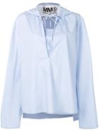 Mm6 Maison Margiela Oversized Top - Blue