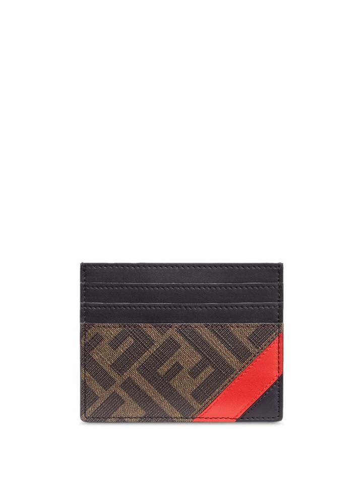 Fendi Monogram Cardholder - Brown