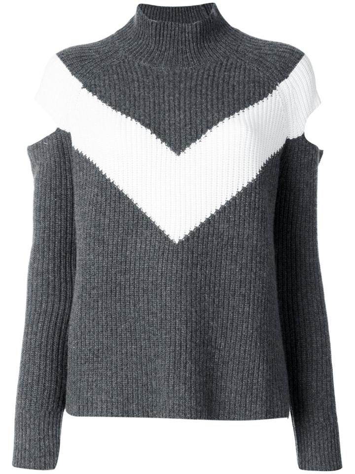 Zoe Jordan Cut-out Jumper - Grey