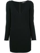 Dsquared2 Long Sleeve Mini Dress, Women's, Size: 42, Black, Viscose/acetate/spandex/elastane