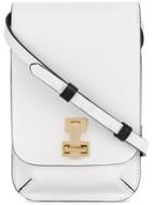 The Volon Box Mini Crossbody Bag - White