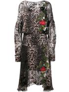Preen By Thornton Bregazzi Python Print Dress - Black