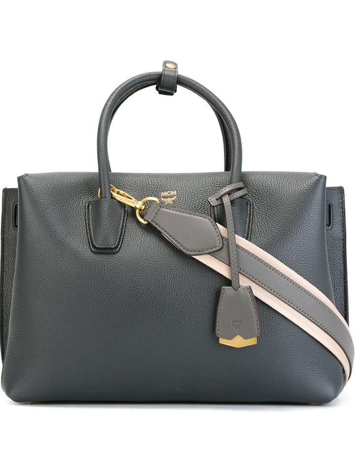 Mcm Medium 'milla' Tote, Women's, Grey
