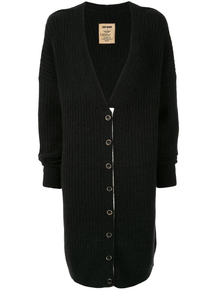 Uma Wang V-neck Knitted Cardigan - Black