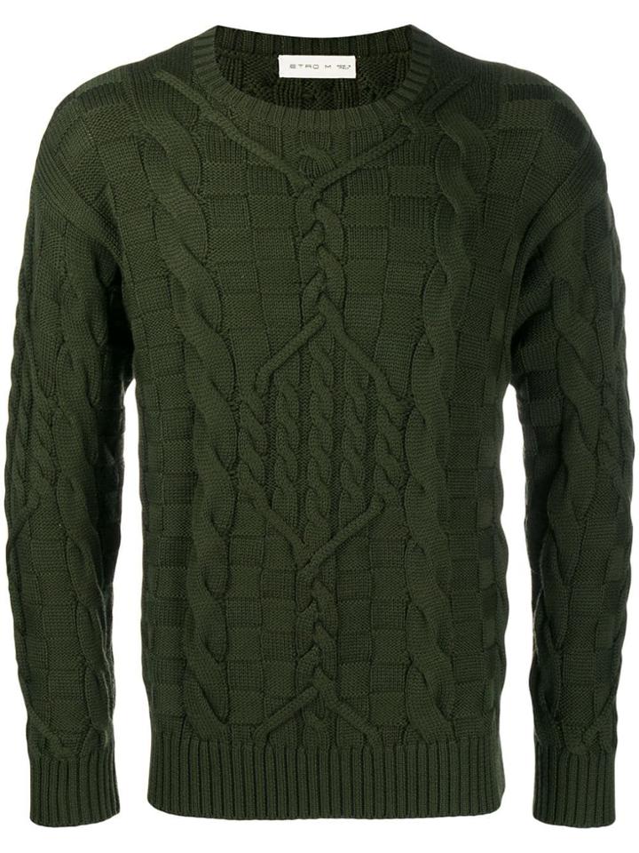 Etro Treccia Jumper - Green
