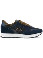Sun 68 Panelled Sneakers - Blue