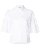 Chinti & Parker Fluted Sleeve Shirt - White