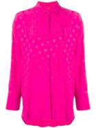 Msgm Spotted Blouse - Pink