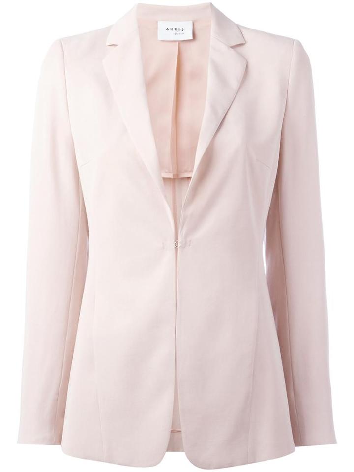 Akris Punto Hook Fastening Blazer, Women's, Size: 40, Pink/purple, Lyocell/viscose