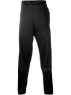 Astrid Andersen Contrast Panel Detail Button Down Track Trousers, Men's, Size: Medium, Black, Polyester