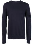 Cp Company Button Detail Sweatshirt - Blue