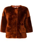 Desa 1972 Oversized Short Coat - Brown