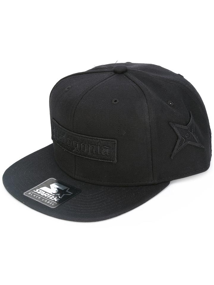 Marcelo Burlon County Of Milan - Patch Embellished Cap - Men - Acrylic/polyester/polyethylene/zinc - One Size, Black, Acrylic/polyester/polyethylene/zinc