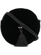 Parlor Velvet Circle Bag - Black