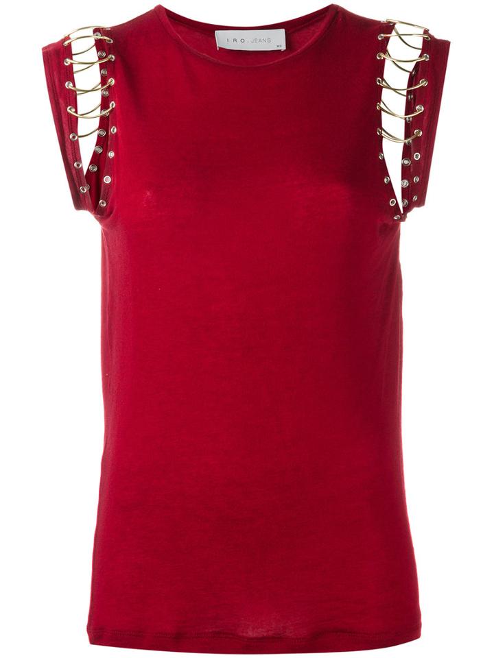 Iro Basma Top, Women's, Size: Xs, Red, Polyurethane/lyocell