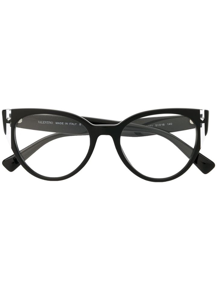 Valentino Eyewear Cat-eye Shaped Glasses - Black