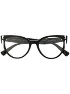 Valentino Eyewear Cat-eye Shaped Glasses - Black