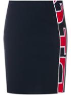 Iceberg Logo Detail Mini Skirt - Blue