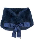 Patrizia Pepe Tie Fastening Scarf - Blue