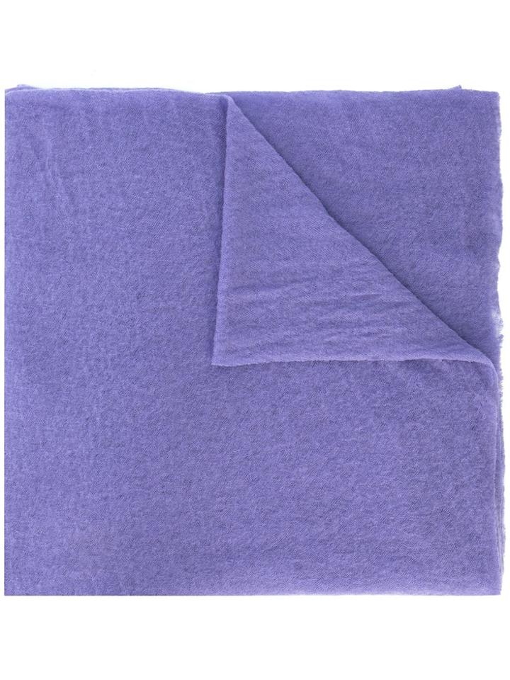 Botto Giuseppe Textured Scarf - Purple