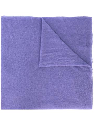 Botto Giuseppe Textured Scarf - Purple