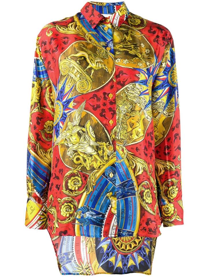 Moschino Baroque-print Shirt - Yellow
