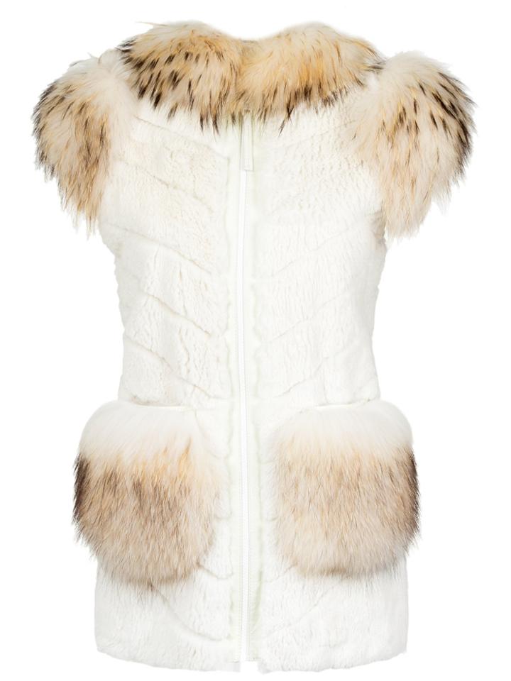 Andrea Bogosian Fur Waistcoat - White