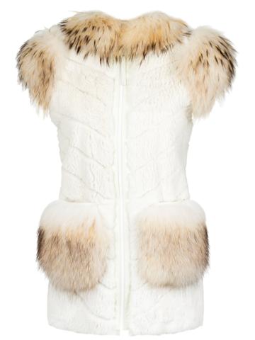 Andrea Bogosian Fur Waistcoat - White