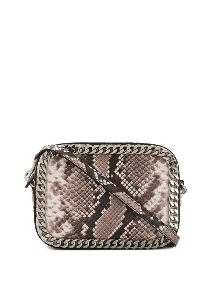 Casadei Snakeskin Print Cross-body Bag - Grey
